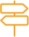 Road Sign Icon Orange