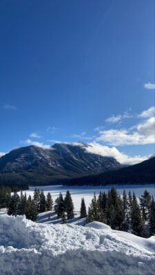 View from a trail in Hyalite Canyon