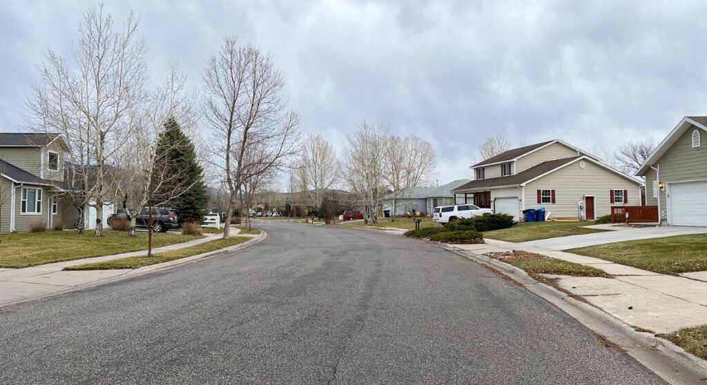 a residential street within the brentwood subdivision