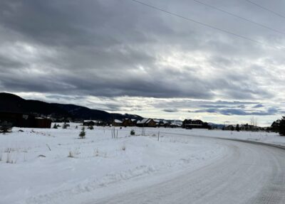 a residential street within the subdivision