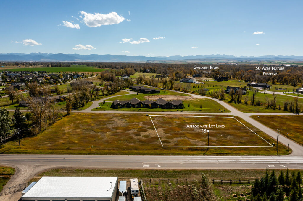 Gallatin River Farm Lot 15A, Featured photo with lot lines