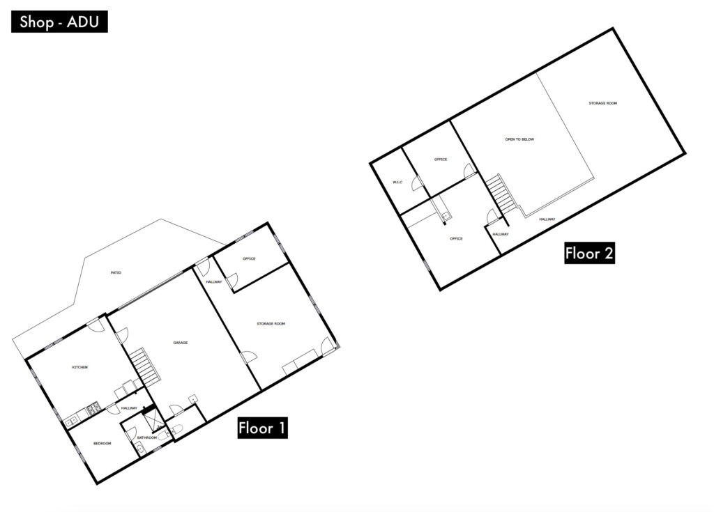 147 O’Halloran Rd, ADU shop floorplan