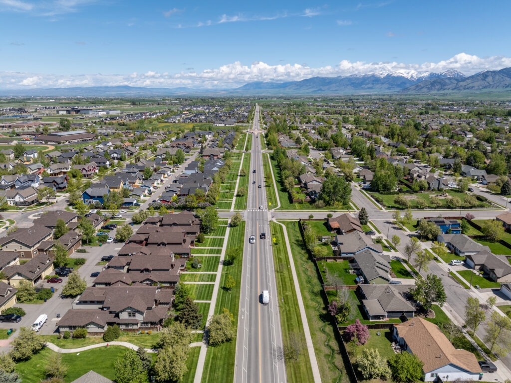 243 Ferguson, Unit 1, aerial with streets