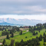 449 Minni Hall - Pull back aerial summer