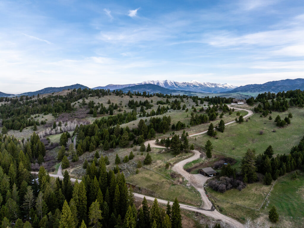 449 Minni Hall, aerial of road and house
