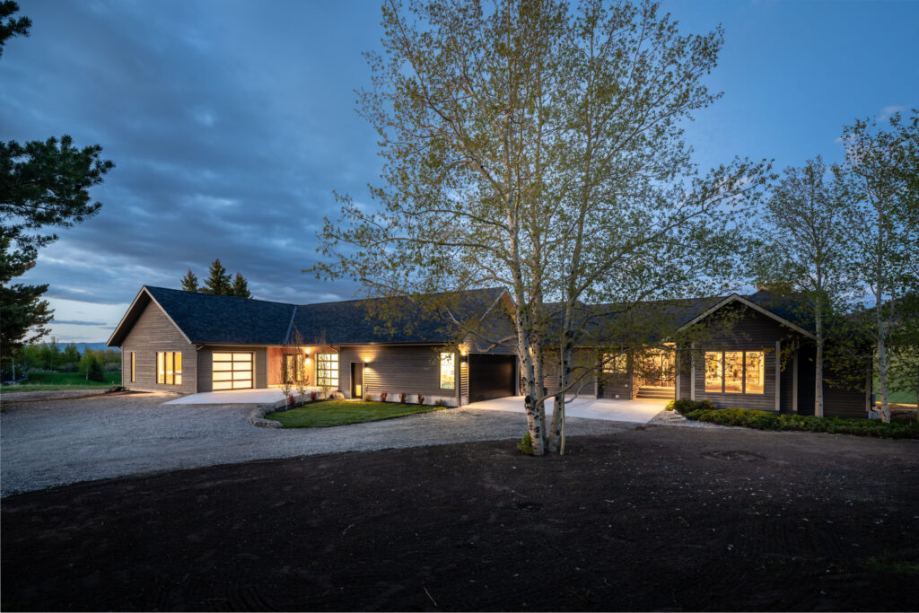 370 Star Ridge, night view of front of property