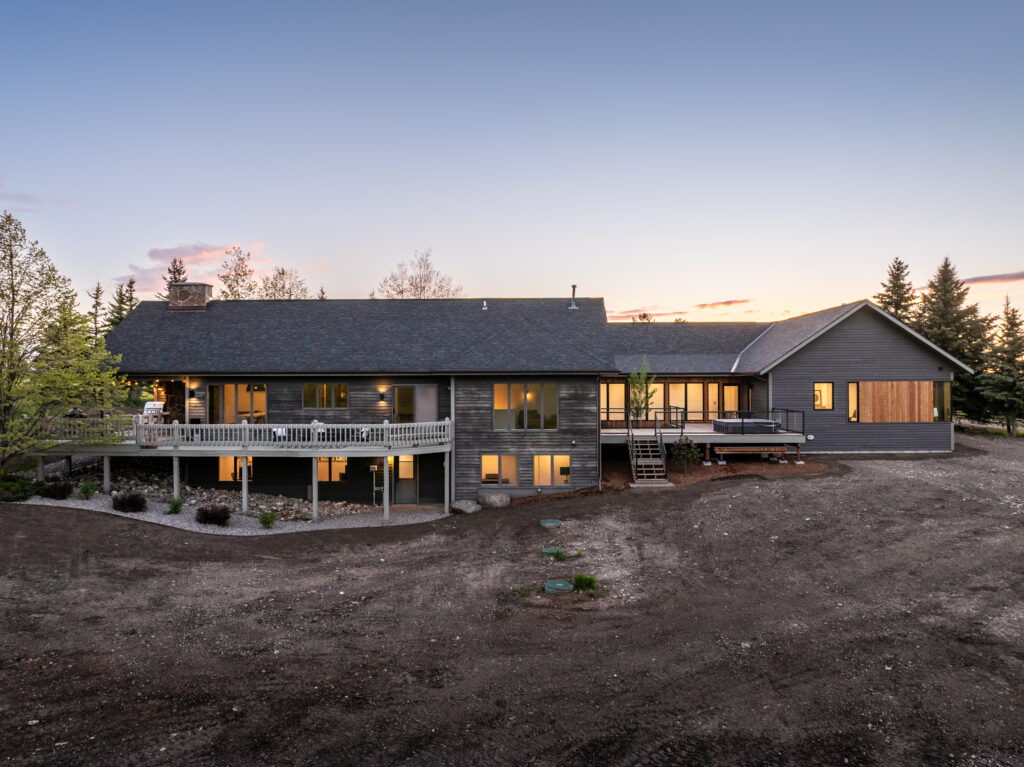 370 Star Ridge, aerial of back of house