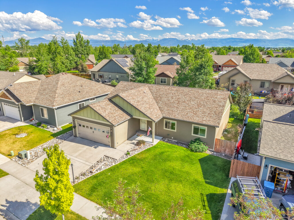 42 Indian Grove, aerial front of house