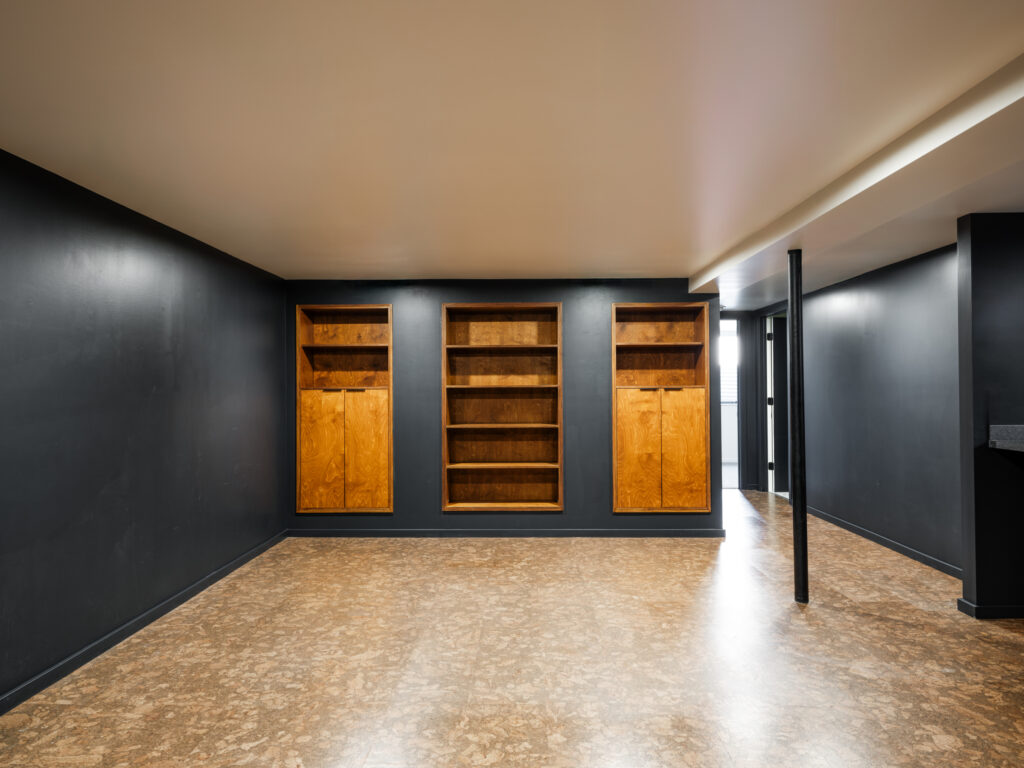 1206 N Cedarview, basement rec room cabinets