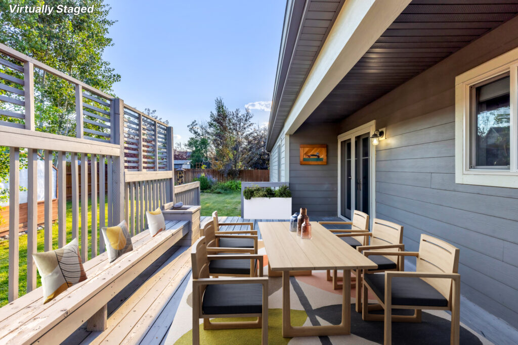 42 Indian Grove, staged back deck