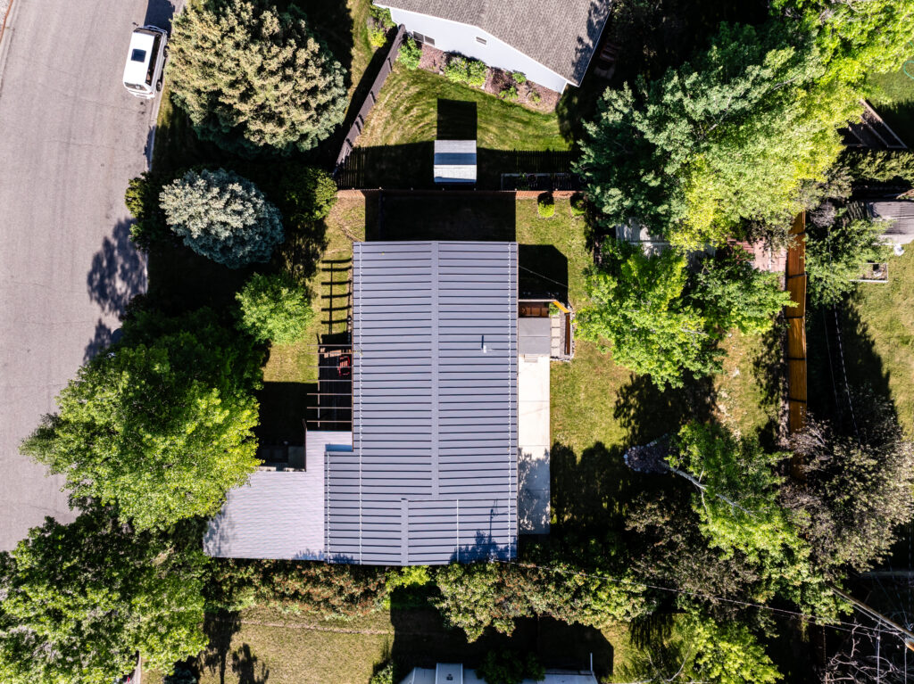 1206 N Cedarview, aerial of house/roof