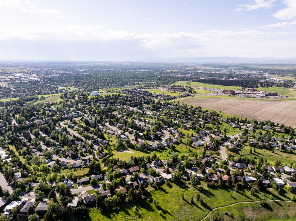 1206 N Cedarview, aerial of neighborhood