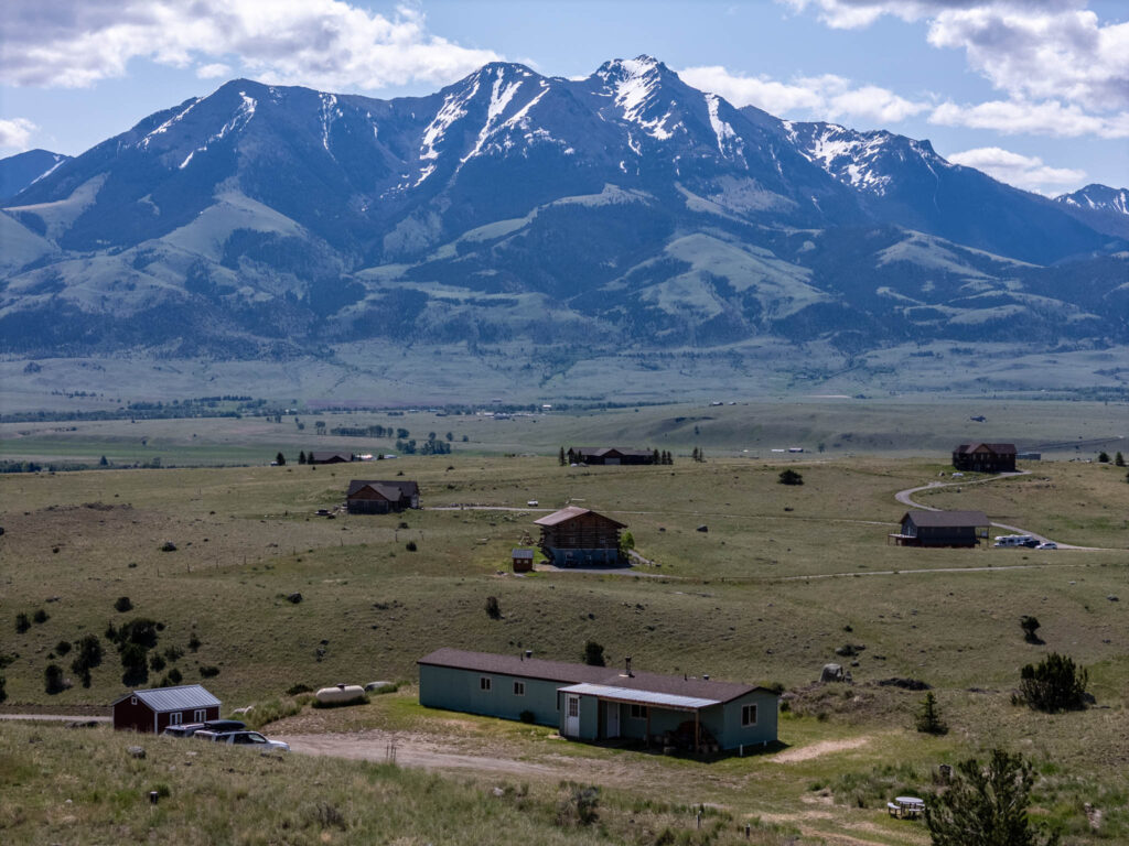 65 Arcturus, aerial view with mountains