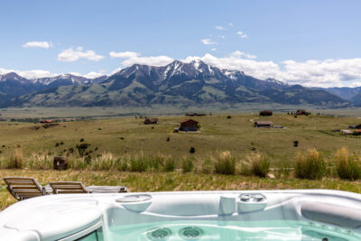 65 Arcturus, mountain view from hot tub