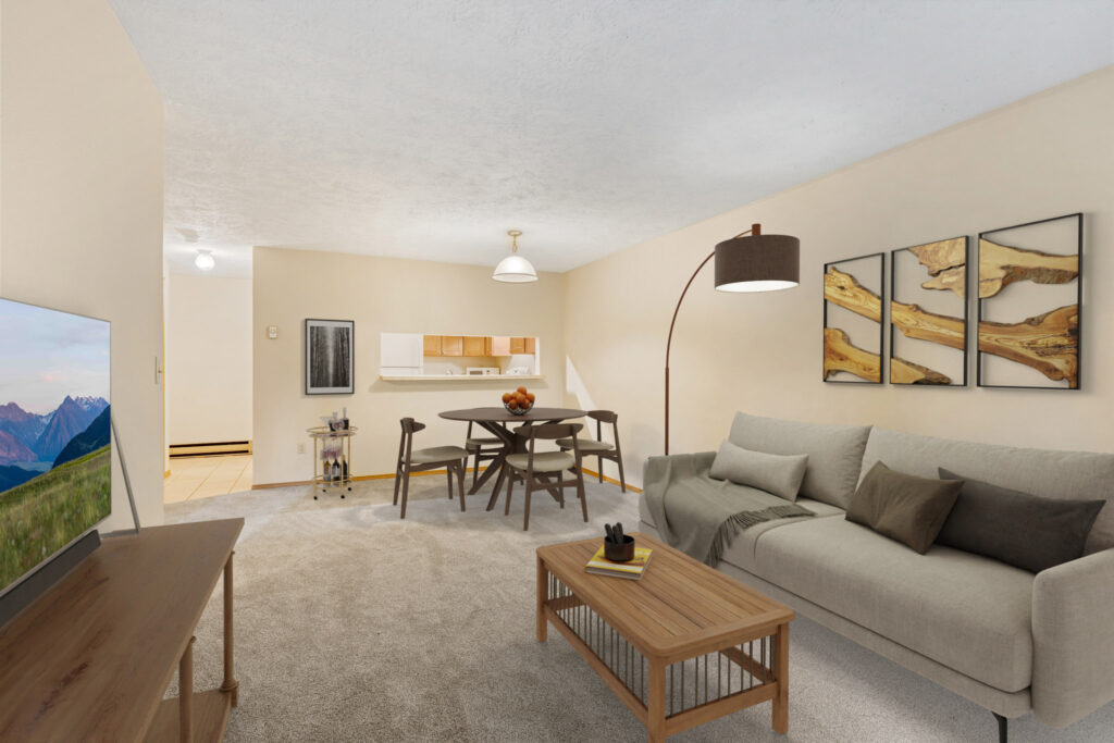 719 S Church #10, staged living room