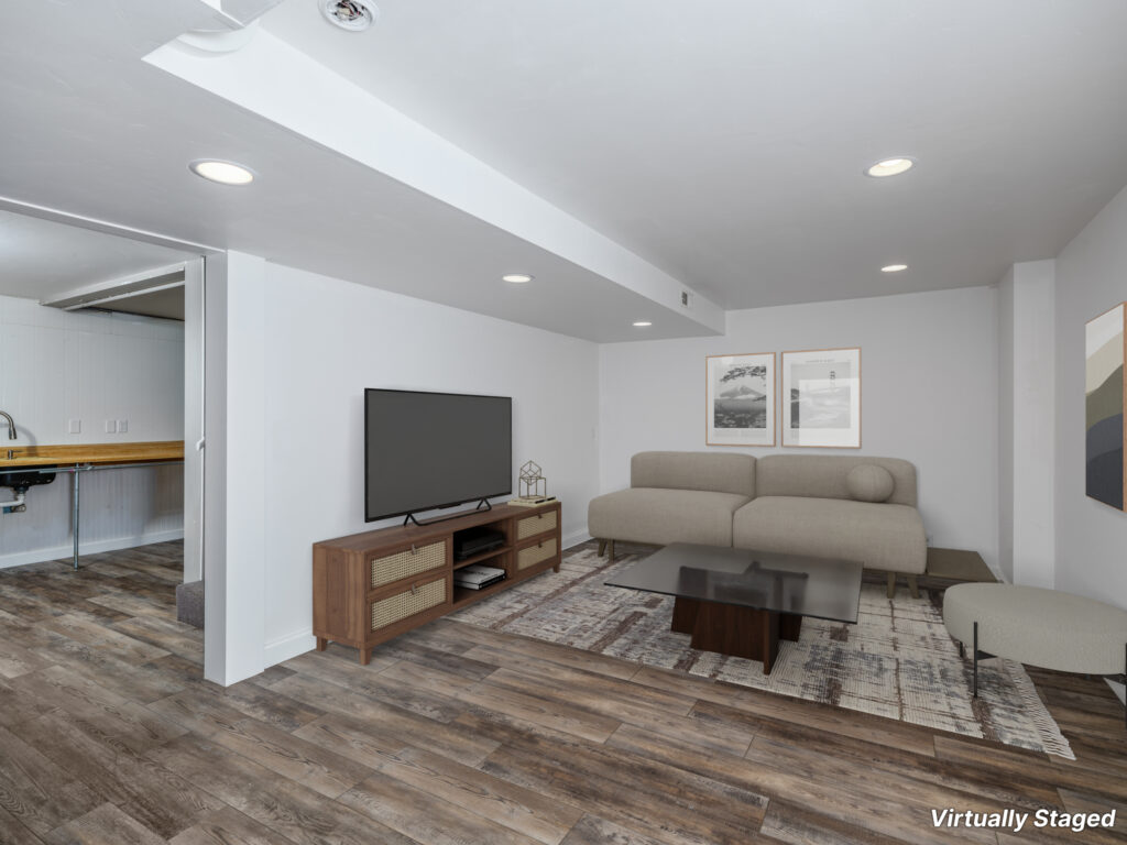 701 S 14th, staged downstairs living room