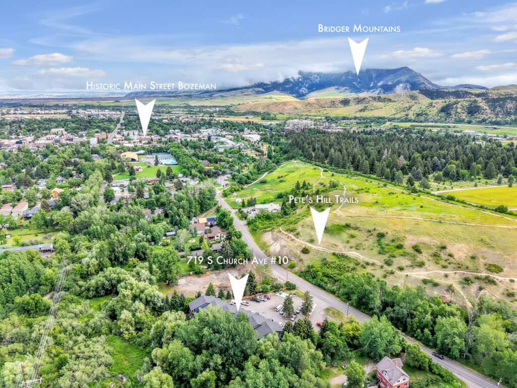 719 S Church #10, aerial with arrows