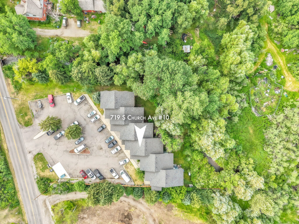 719 S Church #10, aerial with arrows