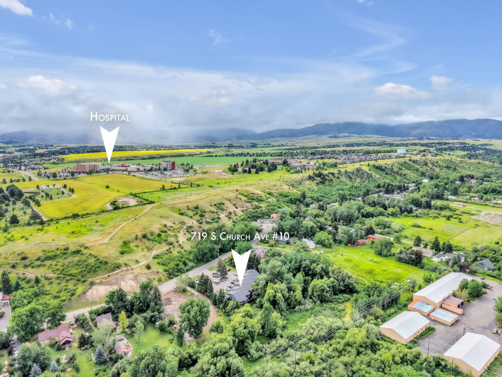 719 S Church #10, aerial with arrows