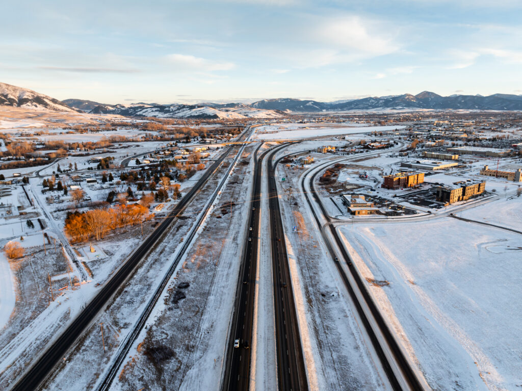 3646 N 27th Ave - wide view aerial with road