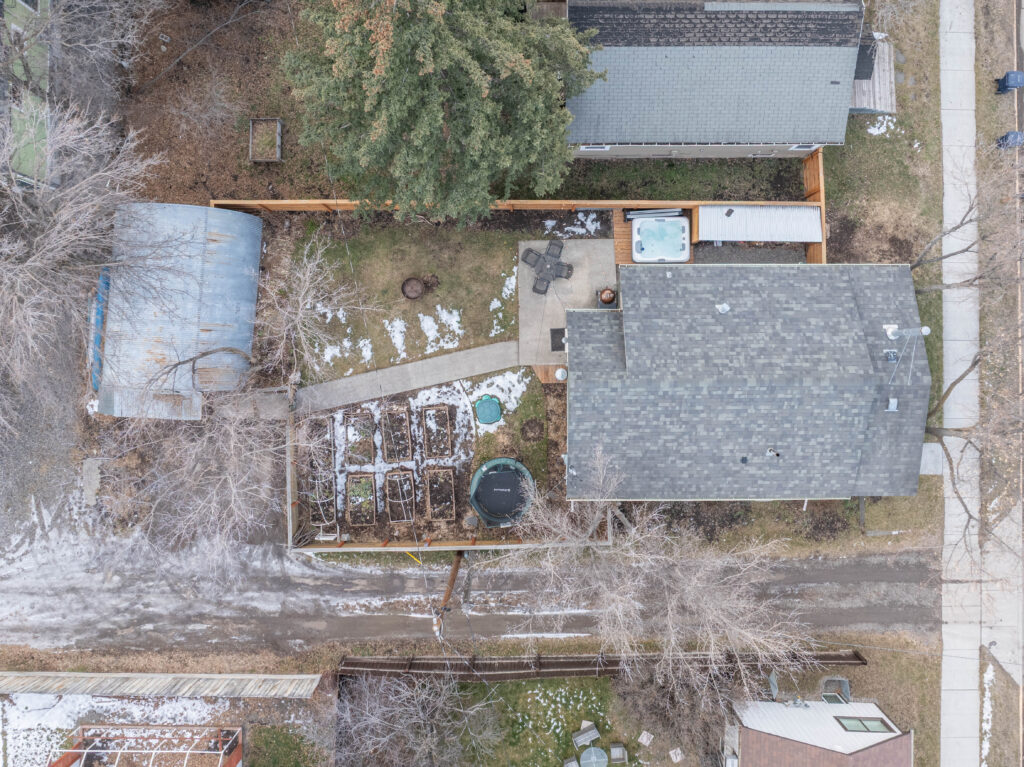 810 N Rouse - overhead aerial of proprty