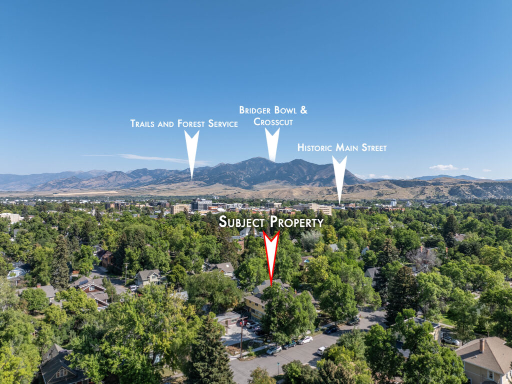 419 S 3rd Ave/301 W Story - aerial arrows facing north