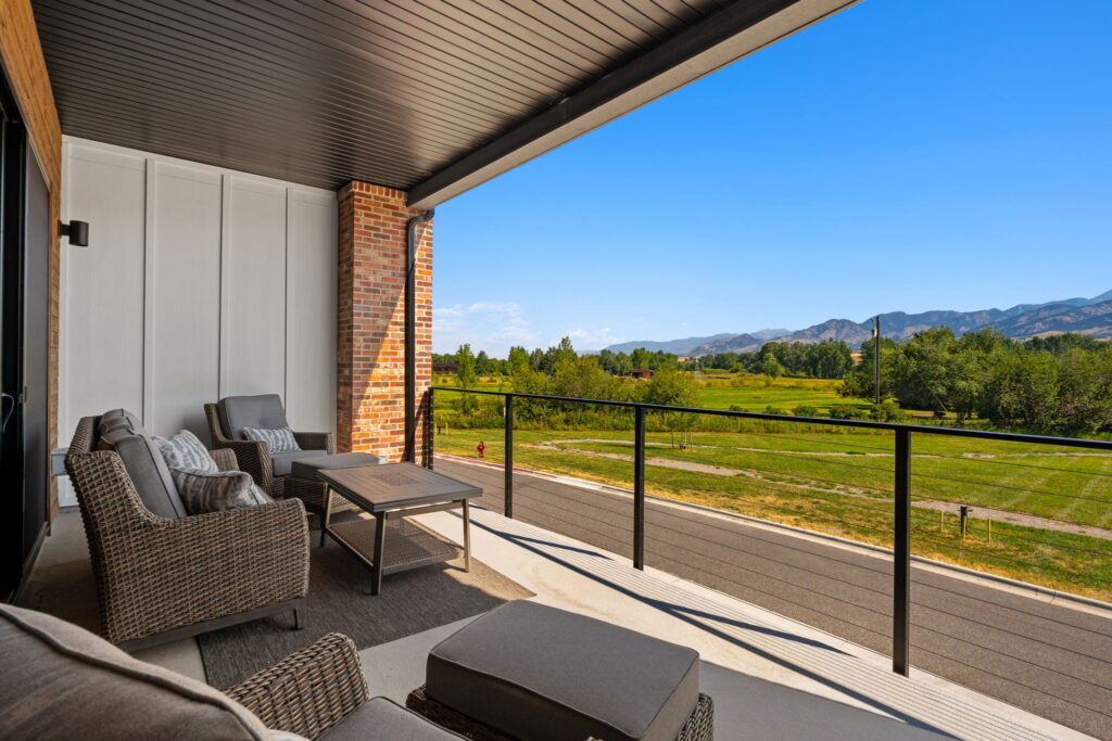 211 Bridger Vale - back deck and lawn